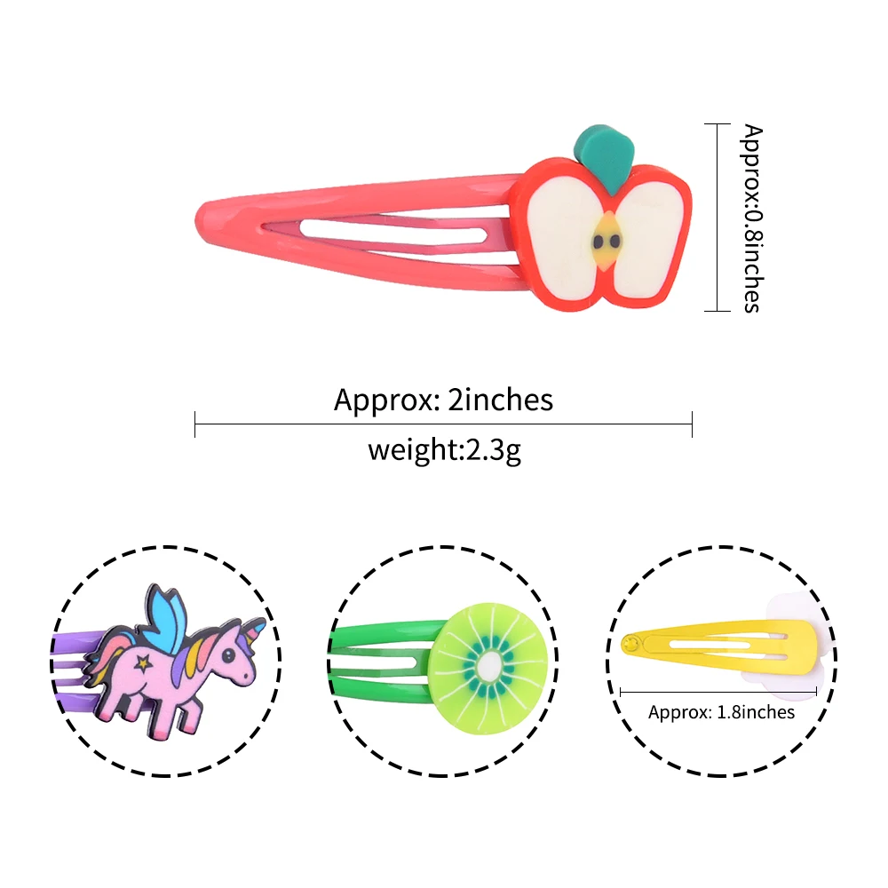 2 шт./набор заколки для волос в виде единорога| |