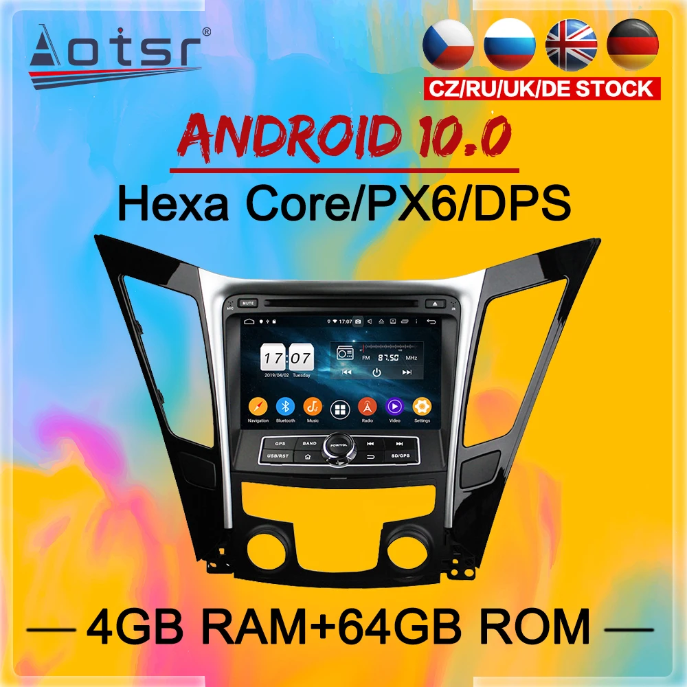 2 Din IPS экран Android 10 DSP автомобильный мультимедийный плеер для Hyundai Sonata i40 i45 2011-2015 GPS