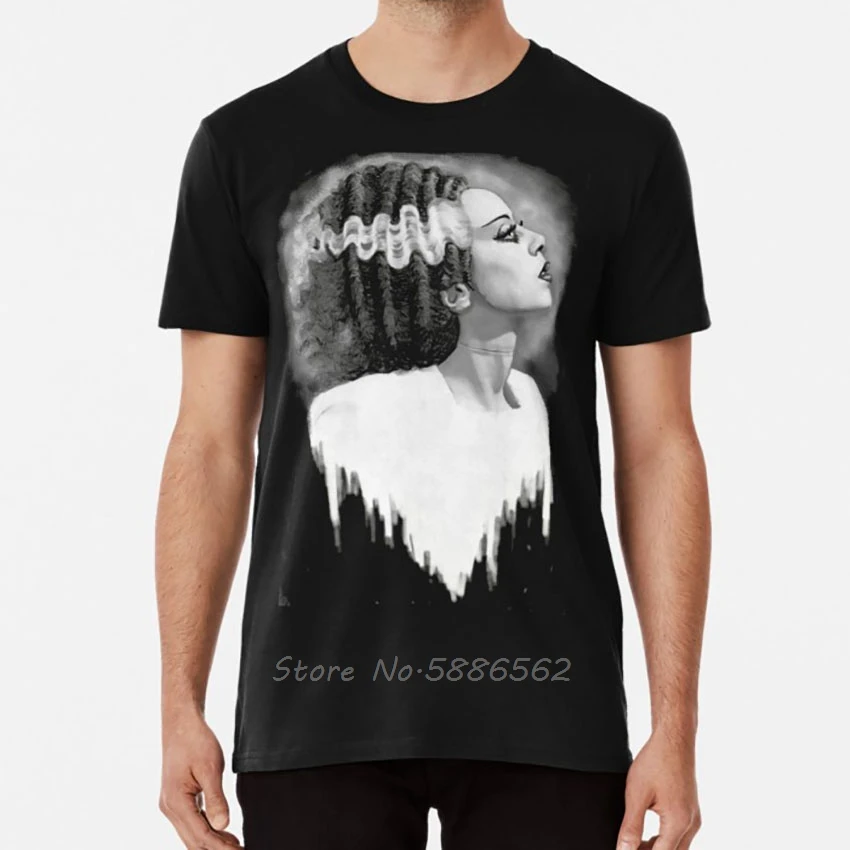 Футболка с надписью Bride Of Frankenstein невеста френцептина монстр из фильма Готическая