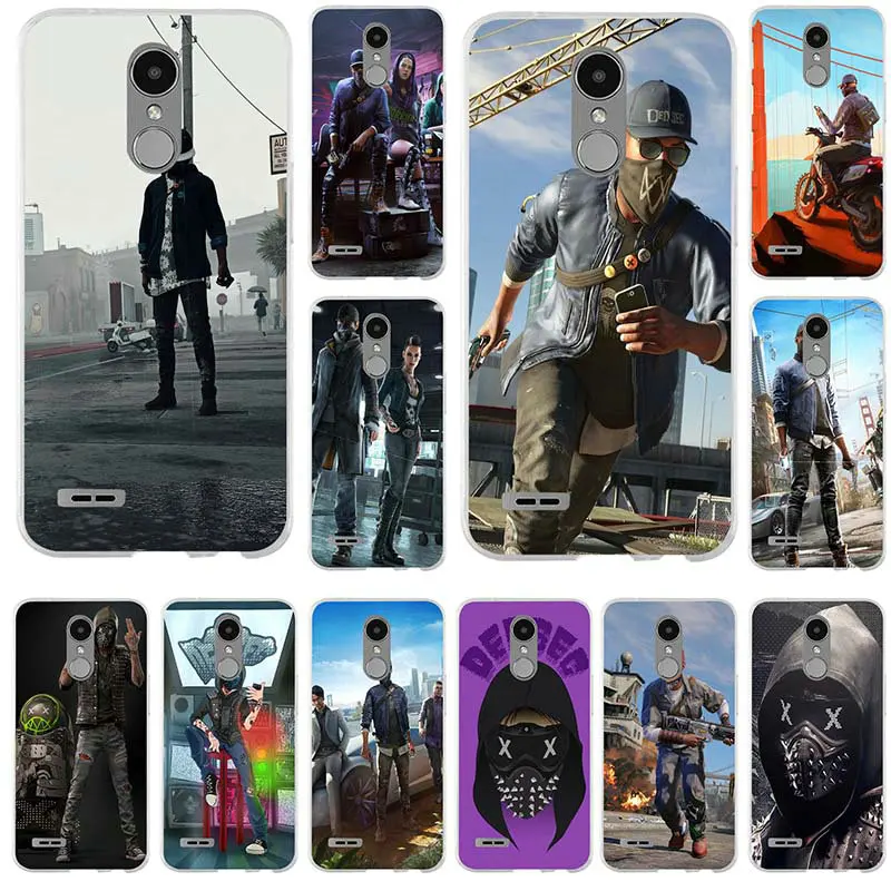 Горячая Watch Dogs 2 мягкий TPU мобильный чехол для телефона Аксессуары LG G2 G3 мини G4 G5 G6 K4