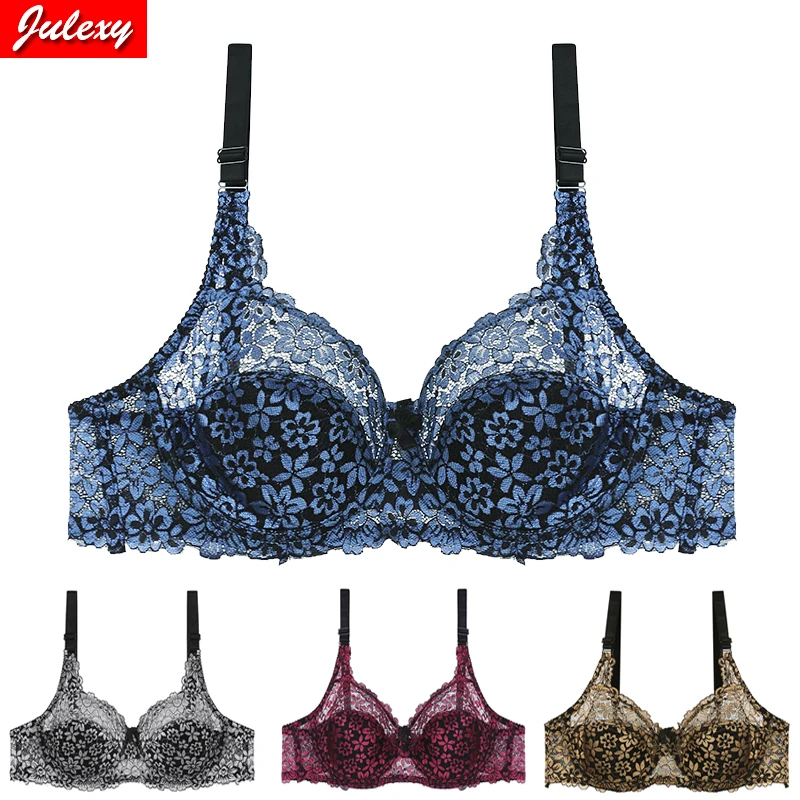 Julexy Новинка 2022 сексуальный кружевной женский бюстгальтер с - Цена: 396.73