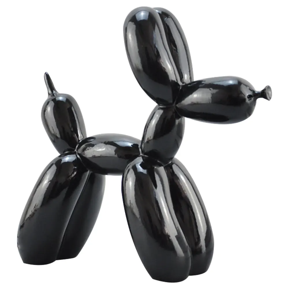 

Vibrant Colorful Balloon Dog Handicraft Animal North European Style Plating Resin Sculpture For Table Office Party Gift Artwork
