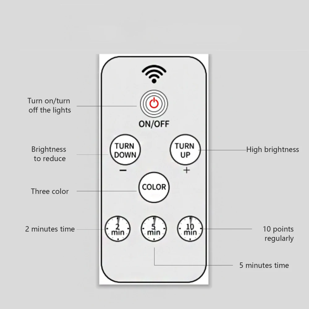 Ночник прикроватная лампа 3 цвета трехцветный пульт дистанционного управления