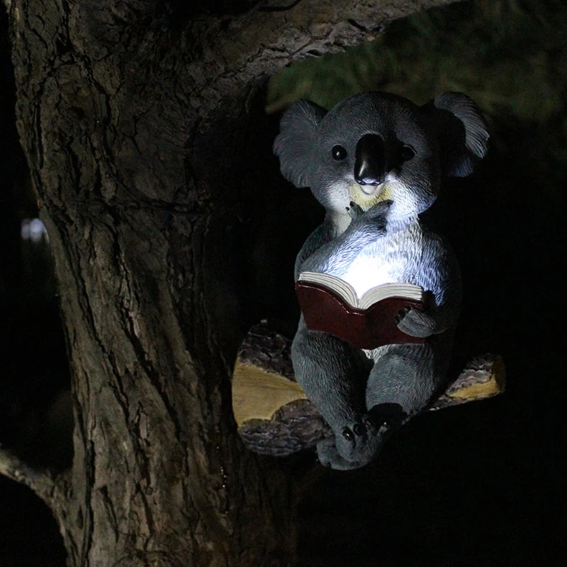 

Koala Solar Lamp Resin Pendant Creative Simulation Animal Tree Hanging Crafts