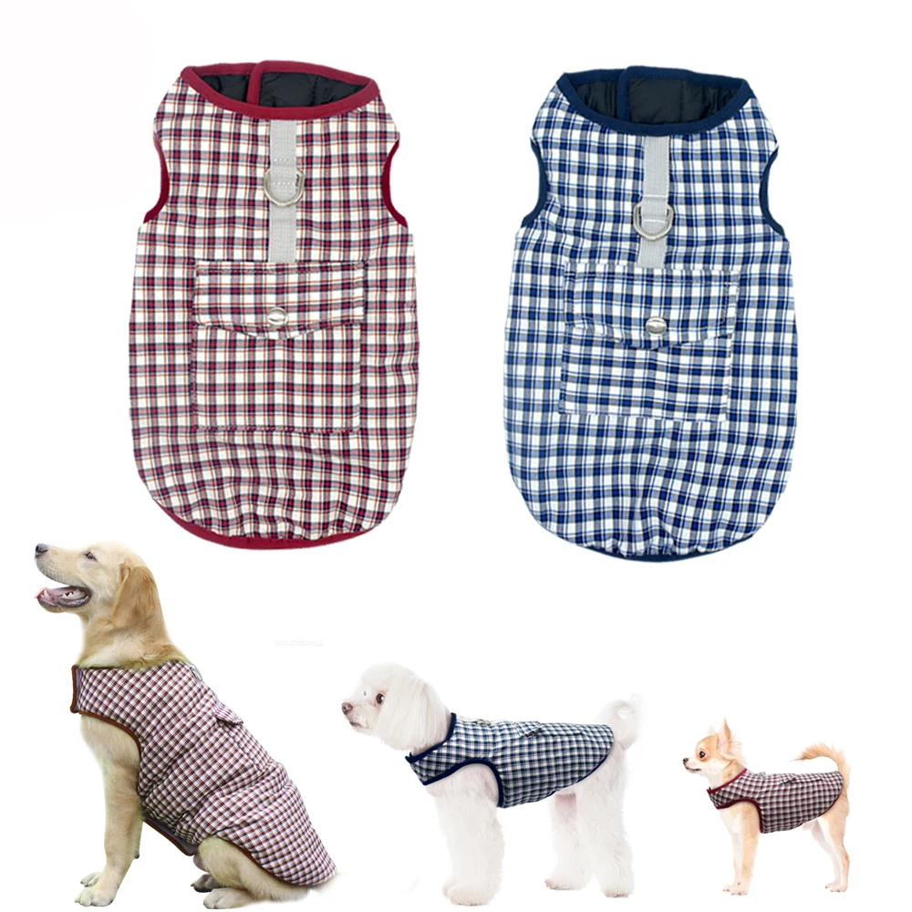 

Winter Dog Clothes ropa para perro Large Dog Vest Jacket French Bulldog Clothes Puppy Pet Clothing Coat For Small Medium Dog