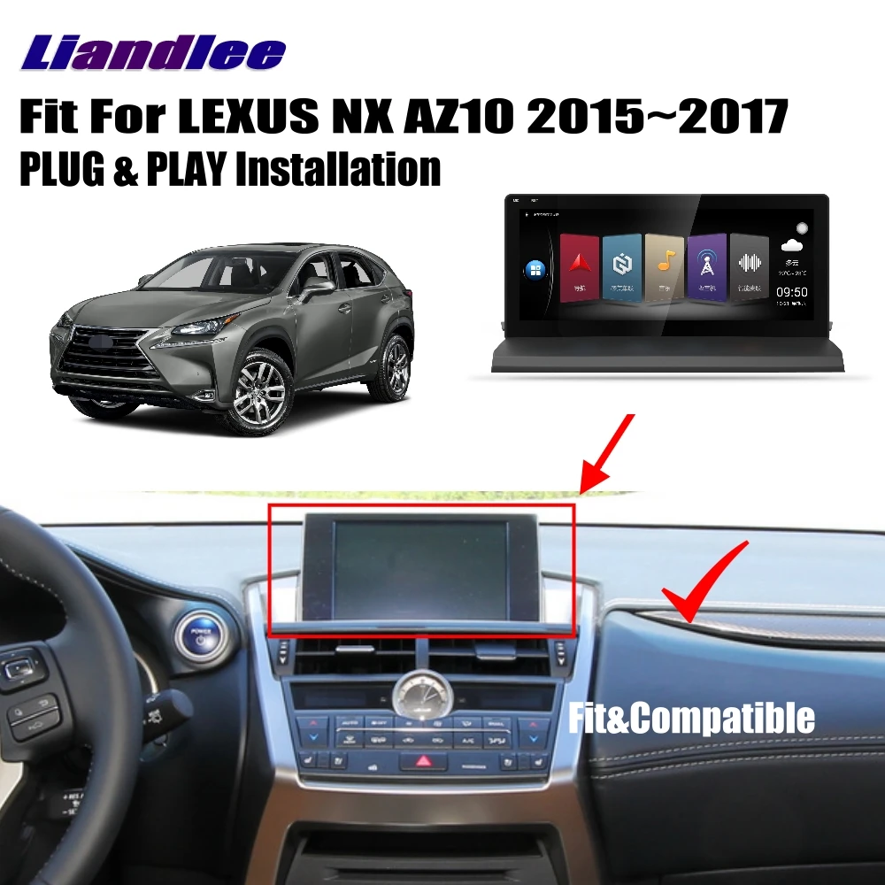 Автомобильный радиоплеер Liandlee для LEXUS NX AZ10 2015 2017 Android GPS навигация карты камера OBD