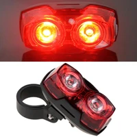 bicycle lights 2 led 400lm bright cycling bicycle bike safety rear tail light 3 modes tail lamp clip mount set