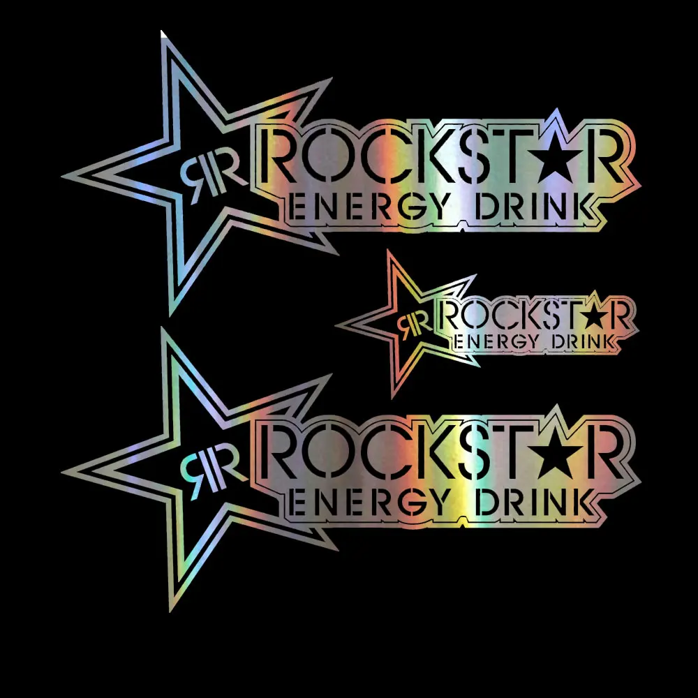 Стикеры для ROCKSTAR 3x виниловые наклейки с автонастройкой | Автомобили и мотоциклы