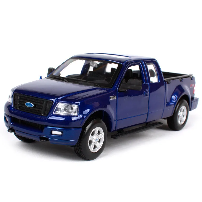 2004 Ford F-150-Blue Изысканная 1:24 модель из сплава Mustang GT, модель спортивного автомобиля, коллекция премиум и gif - Цвет: 2004 Ford F-150-Blue