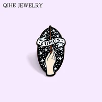 spells magic wand enamel pin witch starry hand brooch for women men clothes lapel pins buckle badge wholesale fashion jewelry