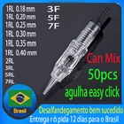 Картриджи 1RL универсальные для перманентного макияжа, 0,180,20,250,30,350,4 мм, 50 шт. клик клак перманентный макияж игла 1rl