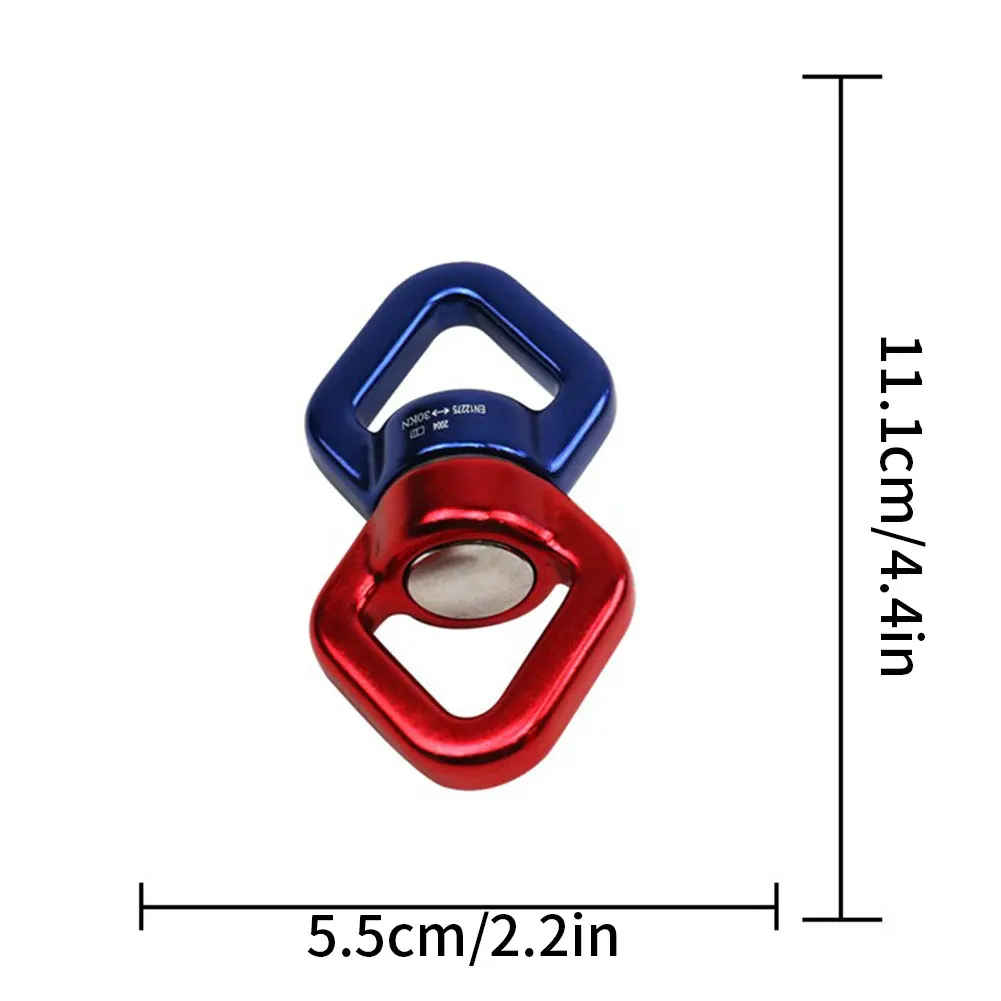 

Rope Swivel Connector 30kN Mountaineering Caving Rock Professional Climbing Carabiner 8 Shaped Safety Master Screw Lock Buckle