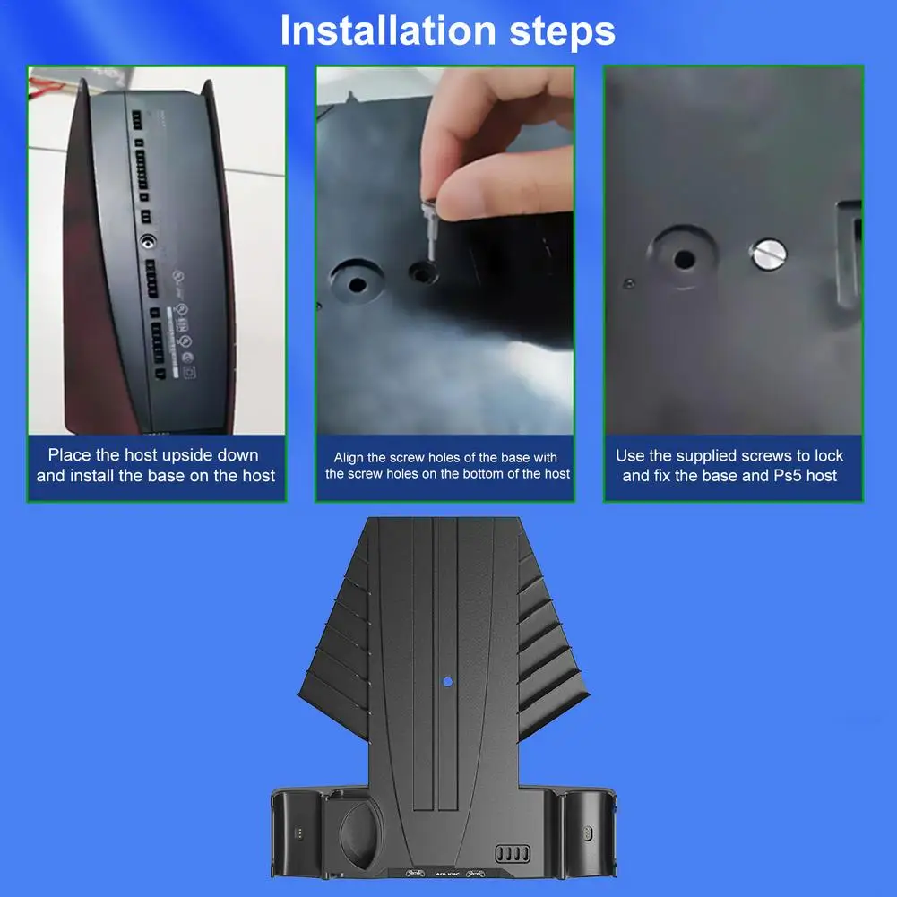 

For PS5 Console Vertical Stand Charging Station Gamepad Organizer Multifunctional Remote Control Earphone Disc Storage Bracket