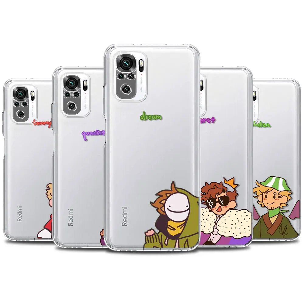 

Phone Case For Redmi Note 10 9S 9 4G 9T 8 Pro 7 Clear TPU Redmi 9 9A 9C 8A 7A K30 K40 for Back Cover Casing Dream Smp Shell Bag