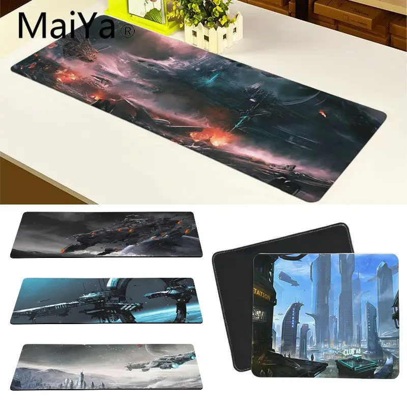Высококачественный силиконовый большой/маленький коврик для мыши Maiya Star Citizen