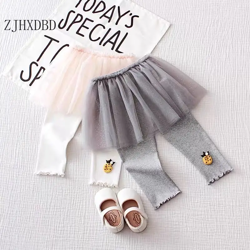 

New Baby Girls Leggings Kids Sweatpants Girl Skirt-Pants Cptton Toddler Girls Skirt-pants Girl Trousers Child Children's Clothes