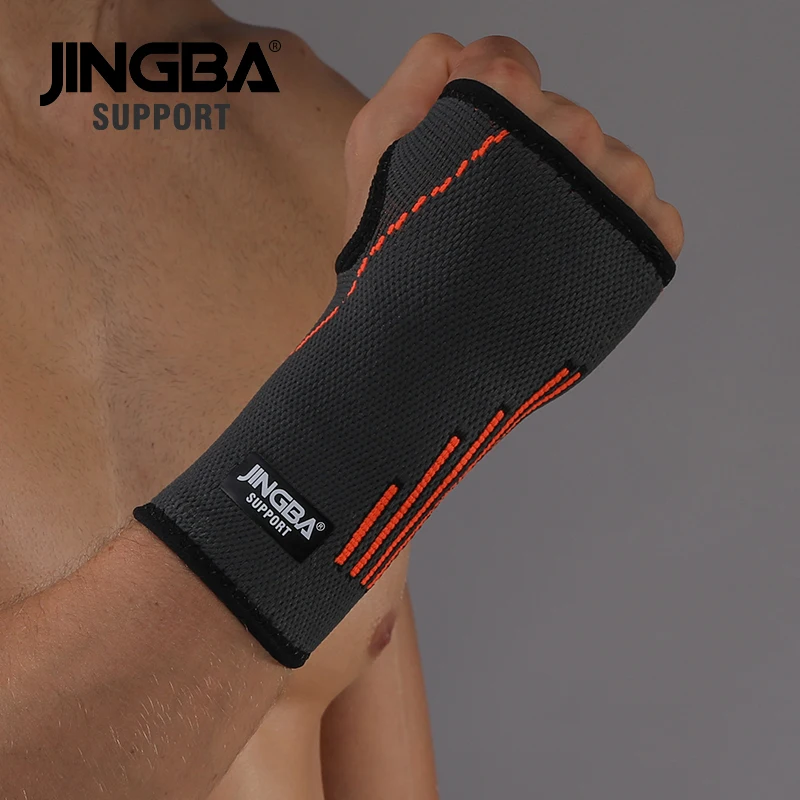 

JINGBA SUPPORT 1PCS Nylon Wristband weightlifting Wrist Support boxing hand wraps wrist brace boxing wrist handguard Protective