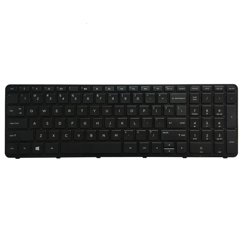 Клавиатура для ноутбука HP pavilion 15 N E 15E 15N T t N000 N100 N200 E000 E100 белый/черный с