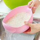 Бытовой Пластик рис стиральная корзина многофункциональная Машина для мойки овощей риса стиральная корзина с фруктами сливная корзина с ручкой средство для мытья риса
