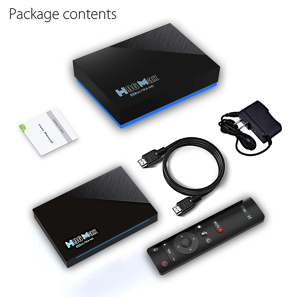 

LEMFO H96 Max RK3566 Smart TV Box Android 11 Support 8K Youtube Google Play 2.4G 5G Wifi Bluetooth 4.0 8G 64GB 2021 TopBox Set