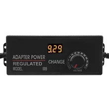 Digital Display Adjustable DC Power Regulator Adapter 9-24V 30-120W Universal Power Supply Charger Adapter Lighting Transformer