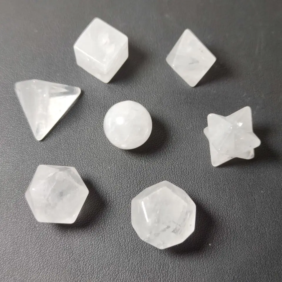 Набор из 7 шт. набор кристаллов и геометрических фигур|Камни| |