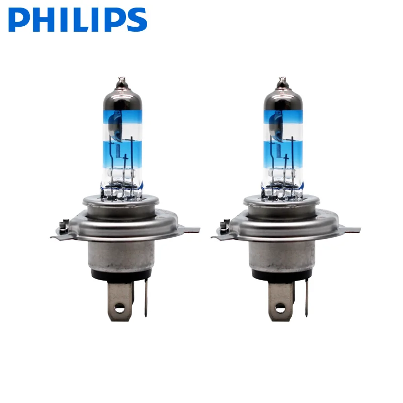 2X Philips H4 9003 HB2 12V гоночный ксеноновый белый светильник галогеновый головной на 150%