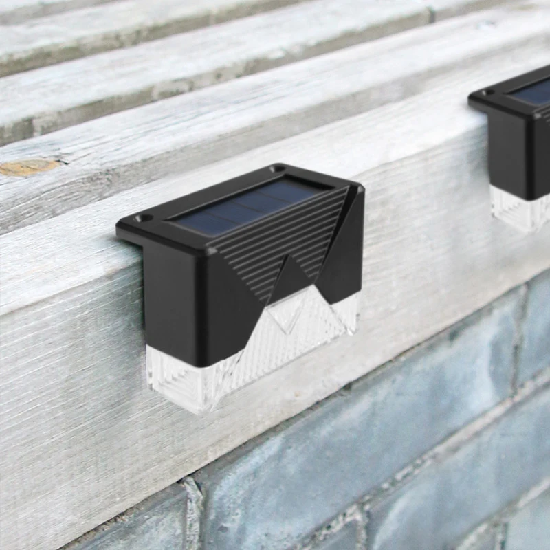 

1/4/8/16pcs Pathway Yard LED Solar Stair Lamp Waterproof Outdoor Garden Patio Stairs Steps Fence Lamps Solar Night Light New