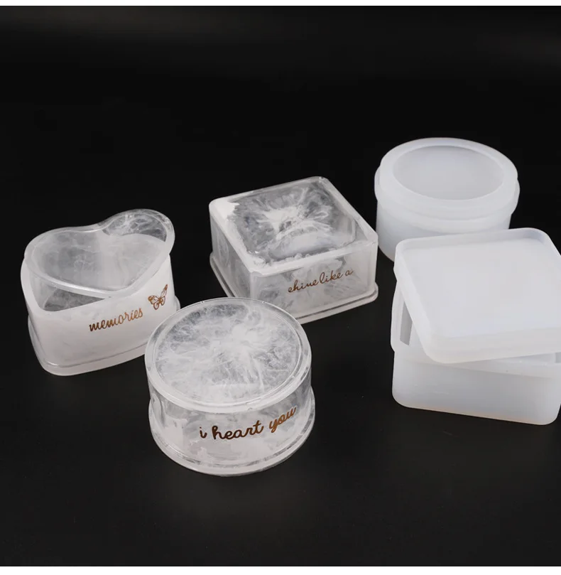 В форме сердца в цветка круглой формы с крышкой 4 виды ювелирных изделий коробка