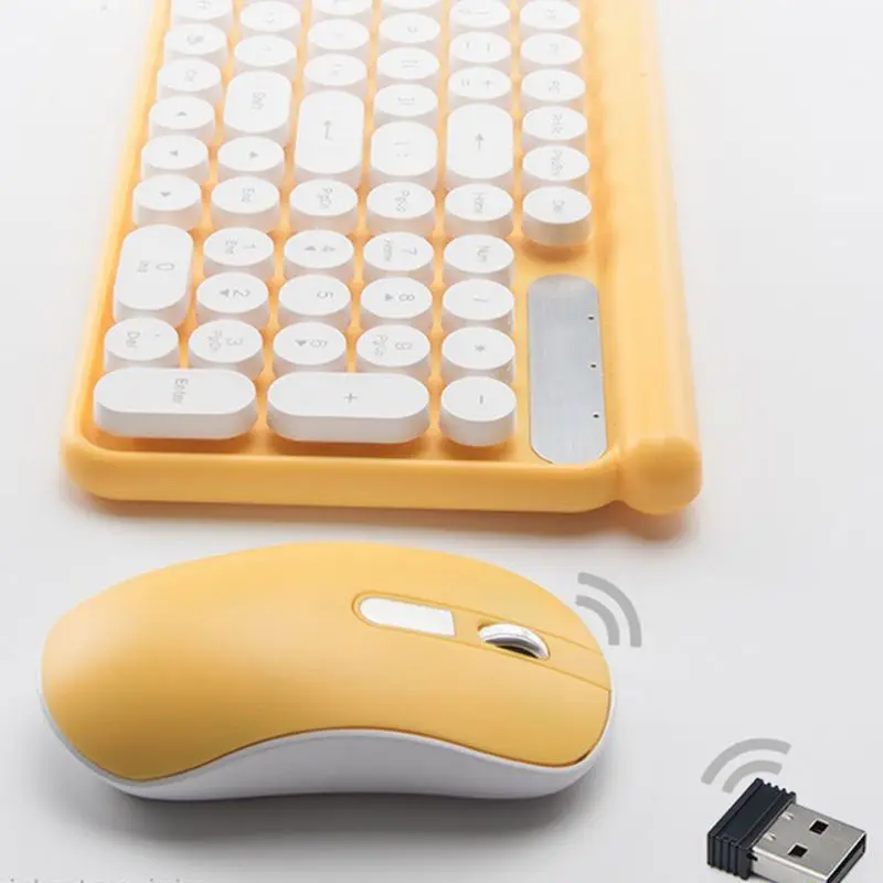 

Wireless Keyboard and Mouse Set Rechargeable Silent Desktop Computer Laptop Keypad Office Home Gaming Mouse Keyboard
