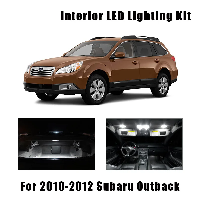 Белые светодиодный светодиодные лампы 10 шт. для салона карты багажника