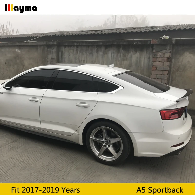 Стильный спойлер M4 для заднего багажника из углеродного волокна Audi A5 sportback 4 двери