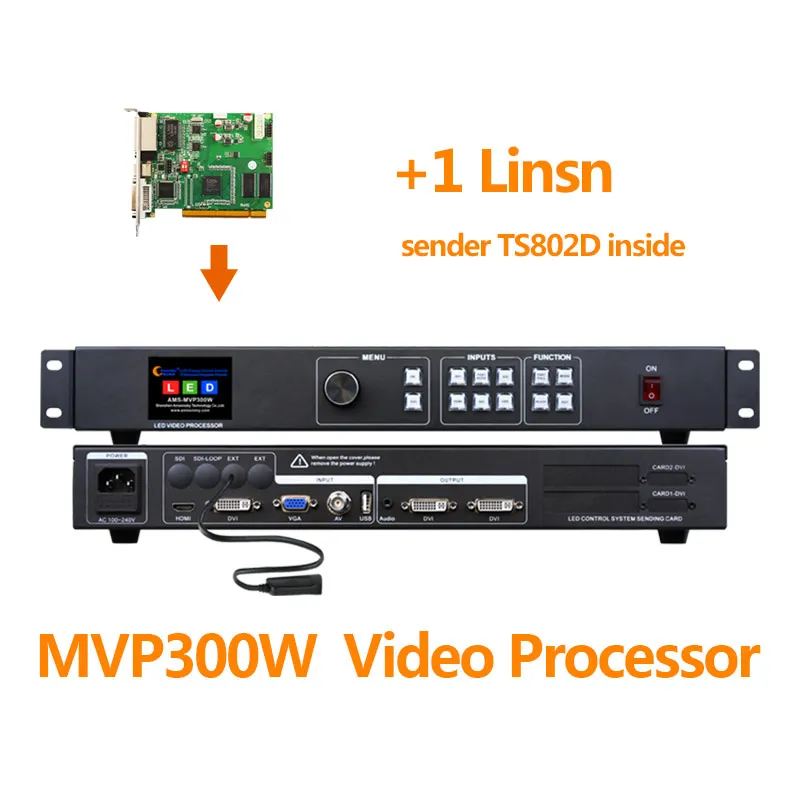 AMS MVP300w светодиодный видеопроцессор с функцией Wi Fi 1 шт. linsn TS802d для полноцветного hd