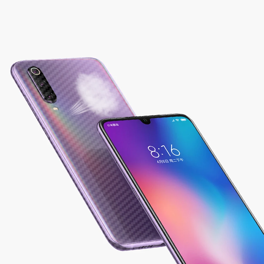 5 шт./лот 3D углеродное волокно полное покрытие защита для задней панели экрана Xiaomi