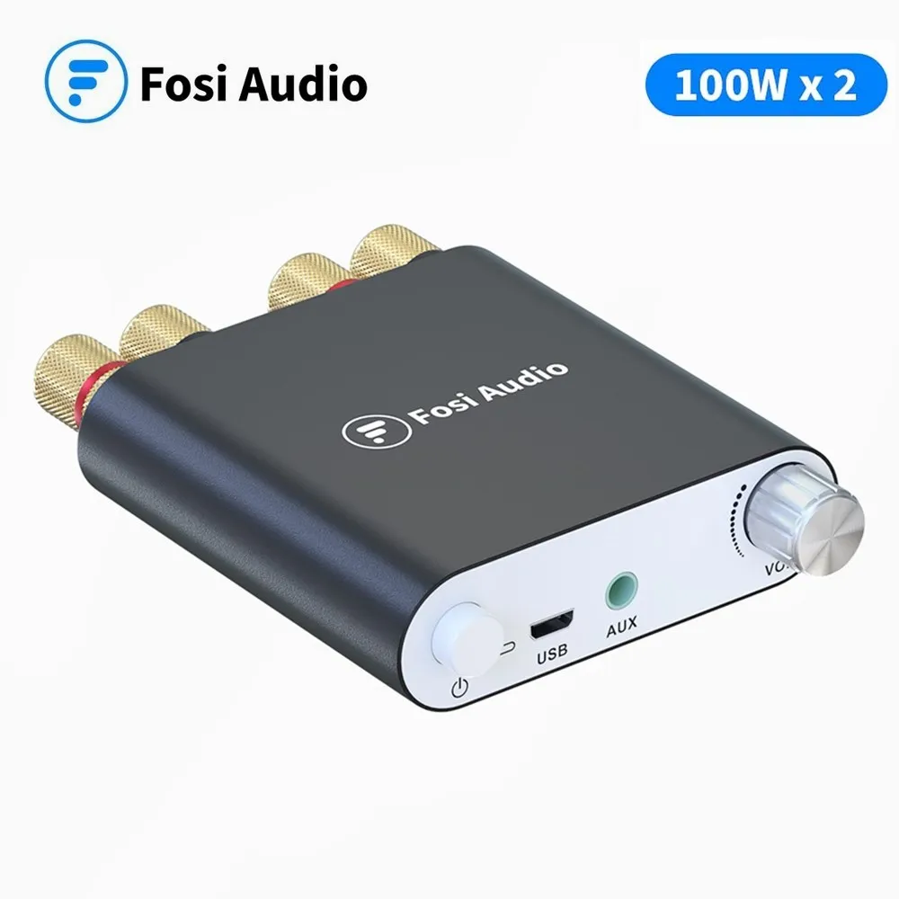 Усилитель мощности Fosi Audio ZK1002D 100 Вт x2 Bluetooth беспроводной стереоприемник 2