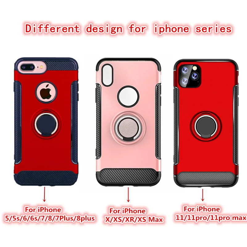 

LSDI for iphone 11 pro max Case for iphone 6 6s 7 8 plus 5 5s se Armor TPU+PC logo hole design Cover for x xr xs max