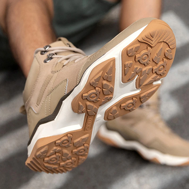 Goldencamel Hiking Shoes Women Men Autumn Winter Boots Non-slip Wear-resisting Casual Walking Stability Shock-absorbent Shoes