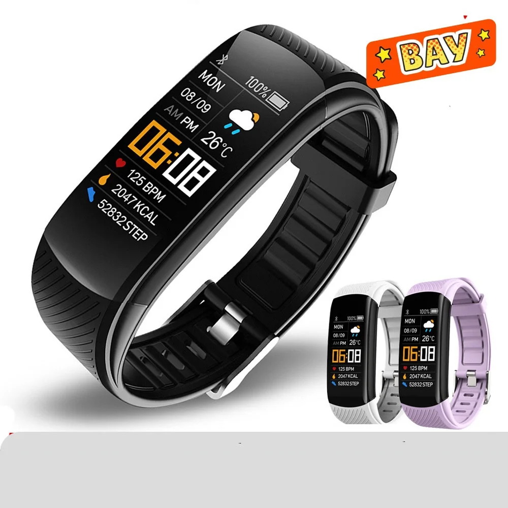 

2021 Fitness Bracelet Blood Pressure Measurement Pedometer Smart Band Hear Rate Monitor Waterproof Health Fitness Tracker Watch
