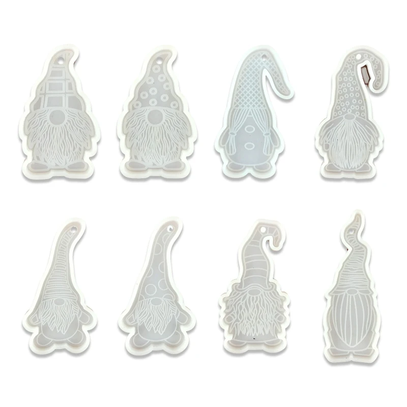

2022 New Easter Gnome Keychain Epoxy Resin Mold DIY Crafts Jewelry Casting Tool Keyring Pendant Silicone Mould