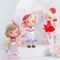 blind box anime figure toys 13 style laura flowers fashion 2nd series surprise kawaii guess random doll garage kit 12pcsset