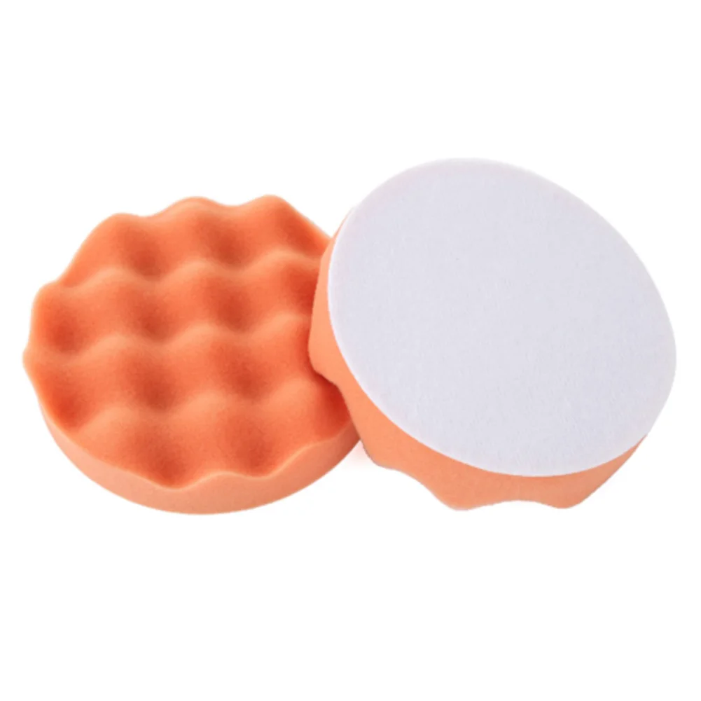 4 шт. 5 дюймов волновая губка Полировочная прокладка мягкая круглая волна