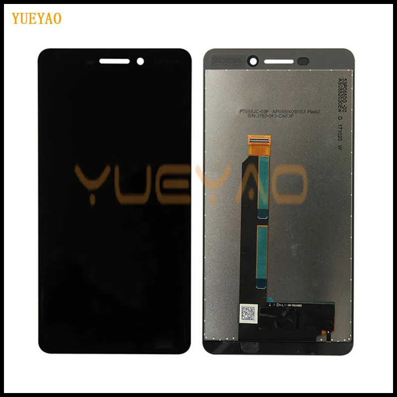 ЖК дисплей для Nokia 6 1 2018 TA 1043 1045 1050 1054 1068 с сенсорным экраном II|Экраны мобильных