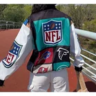 Куртка Женская бейсбольная большого размера с принтом, модель 2021 года