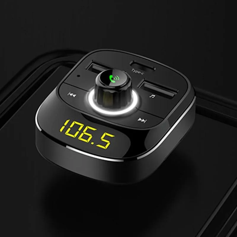 Bluetooth FM-передатчик Aux модулятор Автомобильный аудиокомплект Быстрый плеер