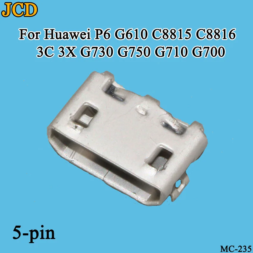 JCD 10 шт./лот для huawei P6 G610 C8815 C8816 3C 3X G730 G750 G710 G700 зарядка через usb Порты и разъёмы