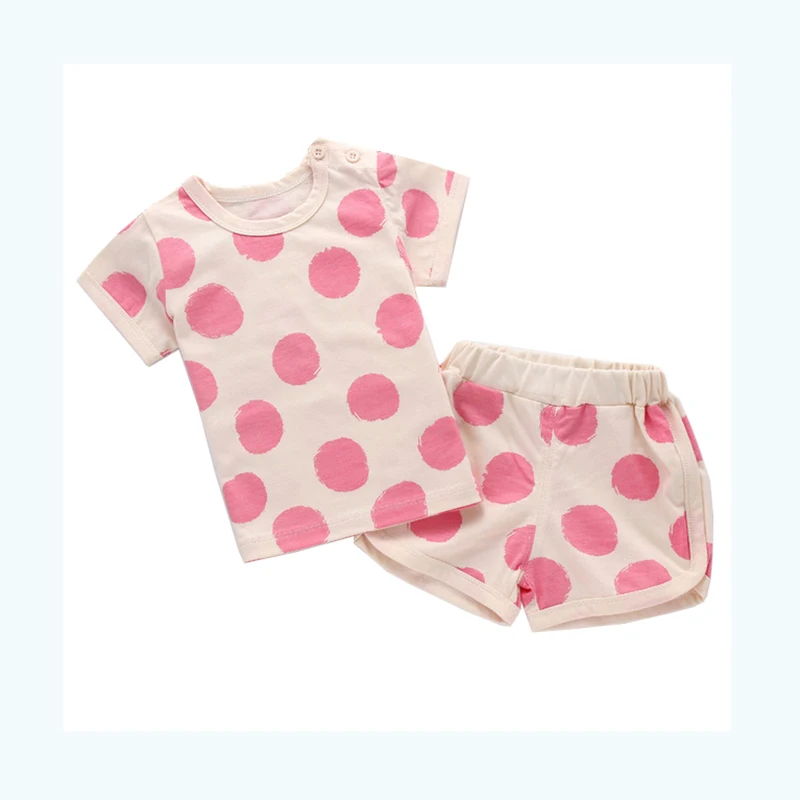 2pcs Toddler Girls Summer Clothing Set Baby Girl Clothes 2020 New Cotton T Shirt + Short Pants Lovely Cartoon Casual Outfit 0-3T | Детская