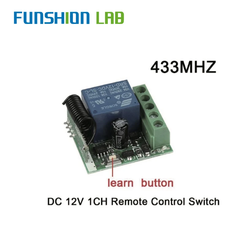 FUNSHION 433 МГц универсальный беспроводной пульт дистанционного управления