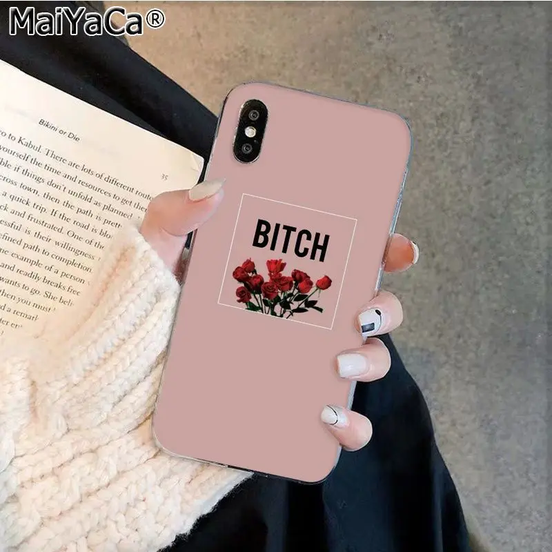 MaiYaCa я не всегда сука Bonjour суки Силиконовый ТПУ чехол для телефона Apple iphone 11 pro 8 7 66S Plus X XS MAX 5s SE XR - Цвет: A15