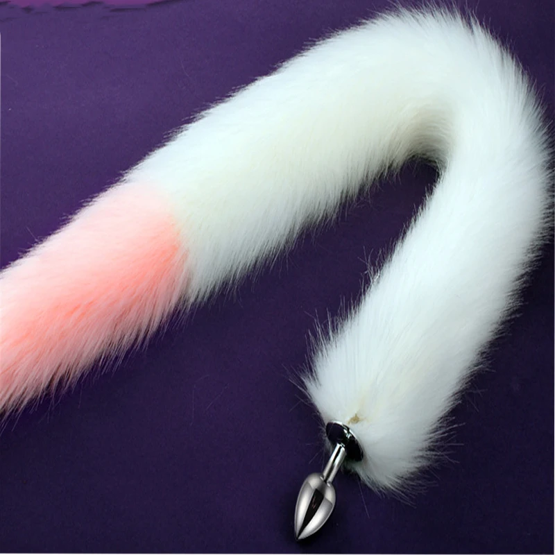 78cm Super Long Fox Tail Anal Plug Metal Fake Furry Butt BDSM Flirt Anus Cosplay Role Adult Games Sex Toys For Women | Красота и