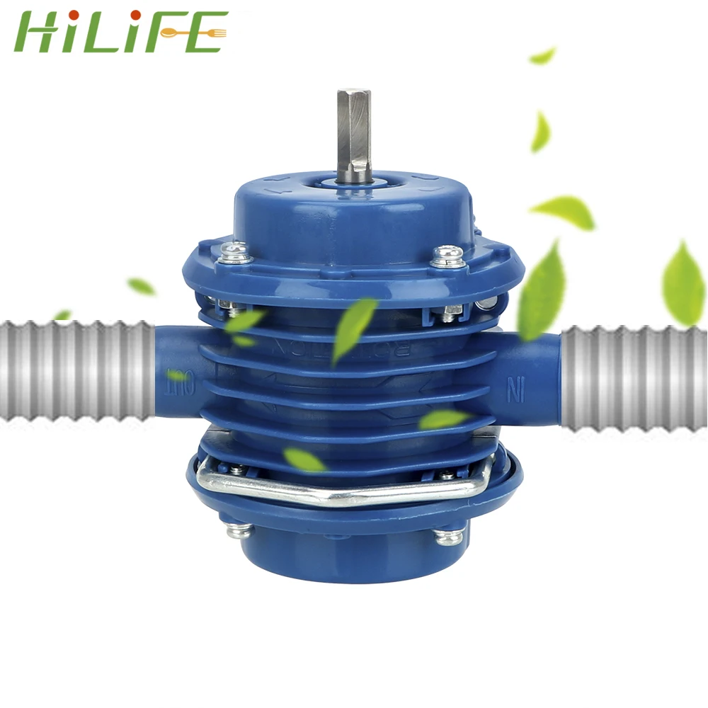 Высокомощный самовсасывающий ручной водяной насос HILIFE с электродрелью